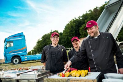 Catering service grilling